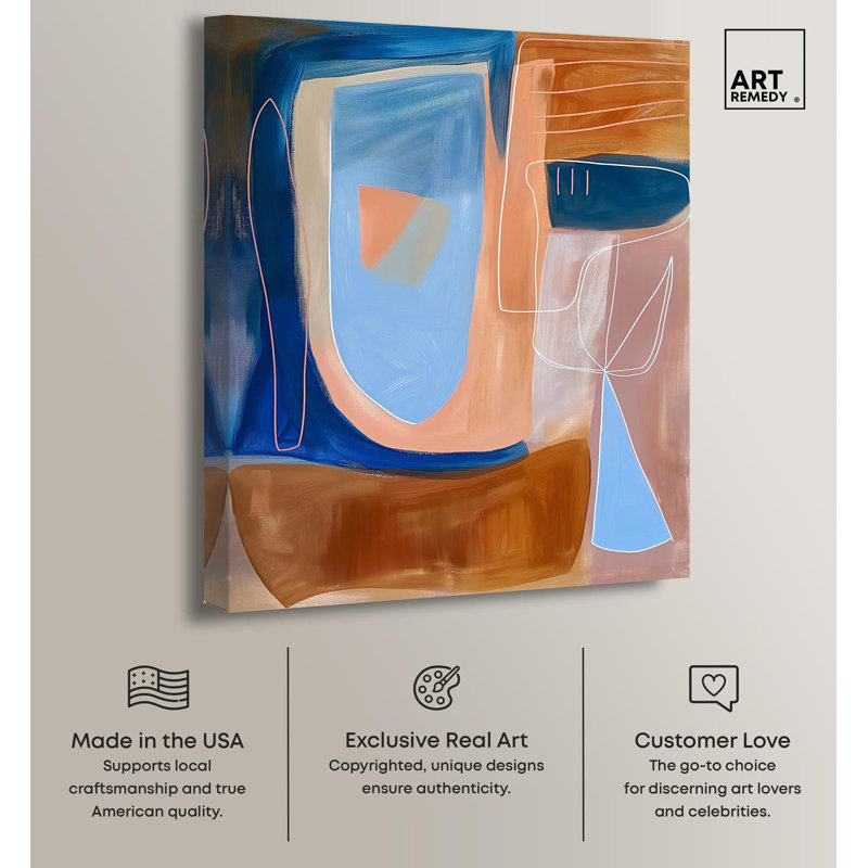An Abstract Oil II, art contemporain par Art Remedy, H 30 po x l 24 po, Toile tendue