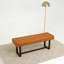 Banc en cuir véritable Edelie