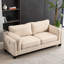 Canapé 79 po en lin kaki de style moderne avec 3 coussins épais et épais, une structure, des hublots, confortable pour le salon, le bureau de la chambre à coucher-121098688