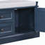 Banc de rangement avec 2 tiroirs et 2 armoires, banc à chaussures avec coussin amovible-129386025