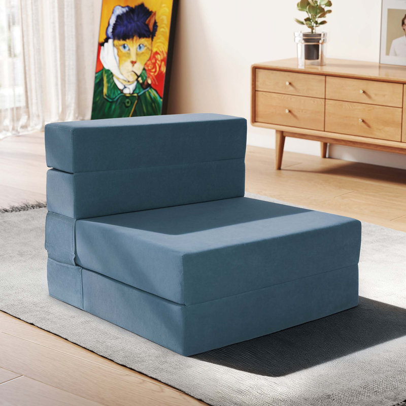 Modern Convertible Sofa Bed with Space-Saving Fold