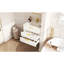 Armoire murale suspendue 24 po avec tiroir double, petit lavabo de salle de bain rectangulaire flottant avec trou de robinet simple et trop-plein, armoire de salle de bain moderne avec lavabo en céramique-413633752