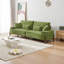 Canapé en velours vert profond de 103 pouces - Canapé 3 places spacieux et confortable pour le salon, la chambre à coucher ou un appartement-129023845