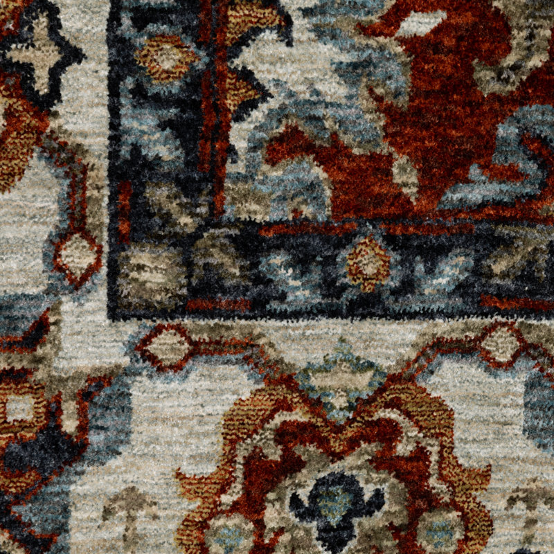 Hovis Oriental Indoor Rug, Rectangle 6'7" x 9'6"