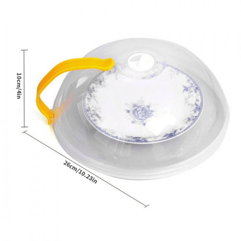 Housse anti-adhésive pour micro-ondes 1pc - transparente, anti-pulvérisation, anti-huile, réutilisable, hermétique