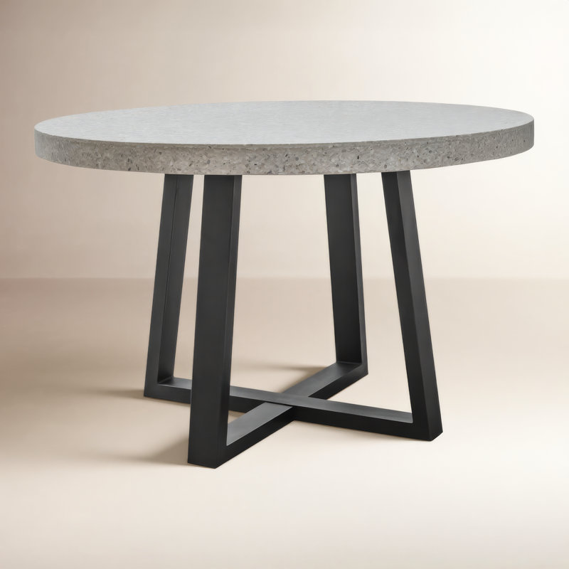 Vault Dining Table White, Light Gray