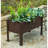 New Age Garden 48" ECOFLEX Elevated Planter, Walnut