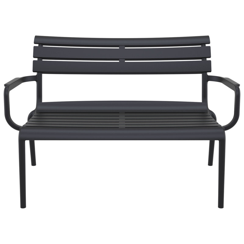 Banc d'extérieur 46 po Ruta Paris, Noir