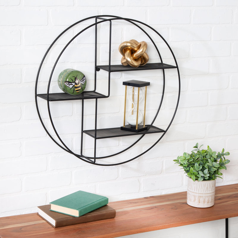Shellenbarger 3 Piece Circle Metal Accent Shelf