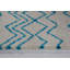 Chevron ivoire/tapis décoratif turquoise Jacoby-26067144