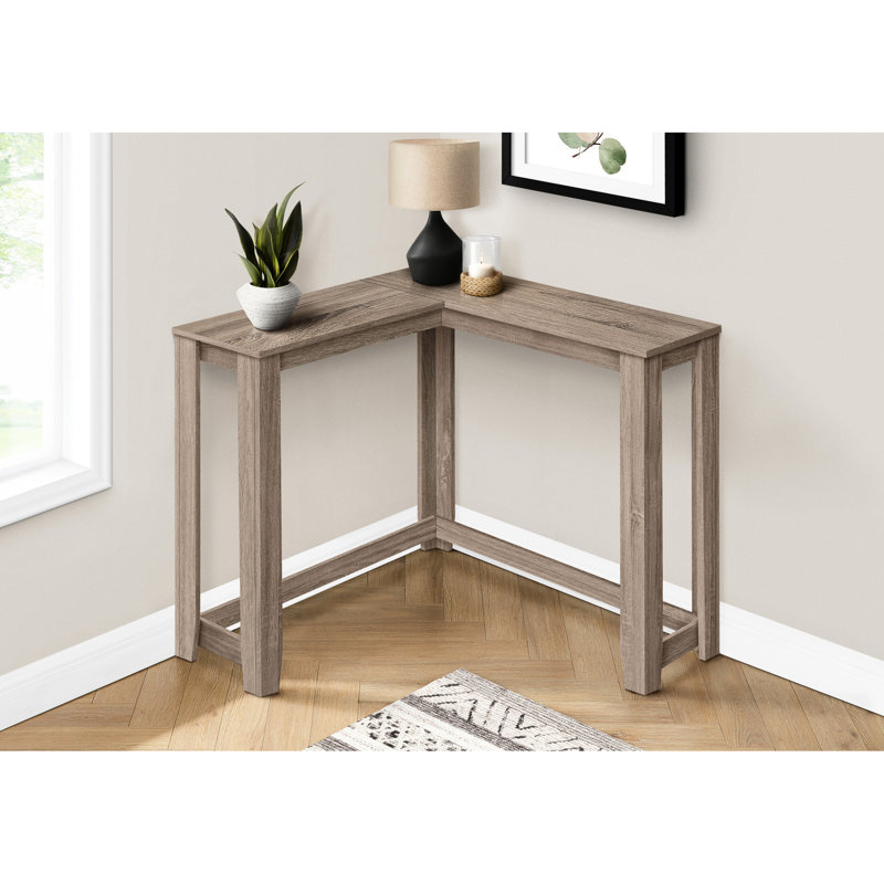 Console de table d'entrée étroite, coin décoratif taupe pour le salon de la chambre à coucher, console de construction moderne stable, solide