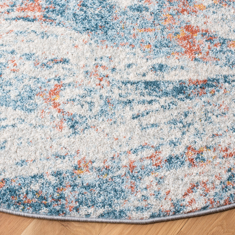 Performance Abstract Rug, Round 6'7"