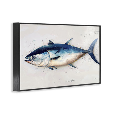 Tuna Fish Sea Life Giclee Art by Petal Prints Design
