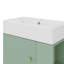 Ensemble de meuble-lavabo autoportant 21,6 po avec pieds en métal et rangement à droite-548727877