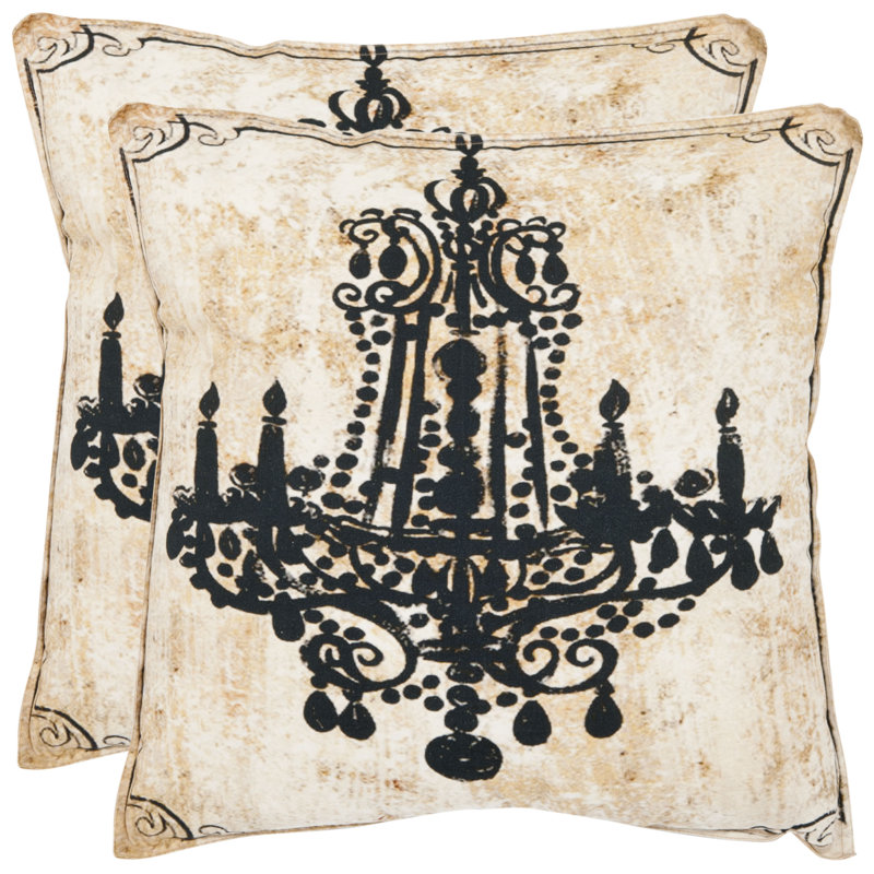 Coussin en coton velleron, 20 po x 20 po