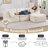 Compression Sectionals Chenille Modular Cloud Style Sofa For Home Living