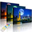 Big Ben In Front Of Big Moon In London by No - Wrapped Canvas Print-49671844-49671845