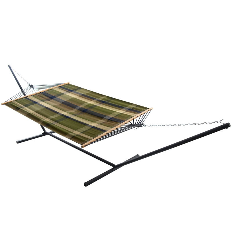 Hamac double 13 pi avec support Vivere, Vert/noir