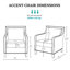 Fauteuil d'appoint en similicuir Marsona