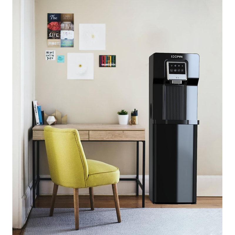 Distributeur d'eau à chargement par le bas avec machine à glaçons 18 lb (capacité d'eau chaude) Soopyk