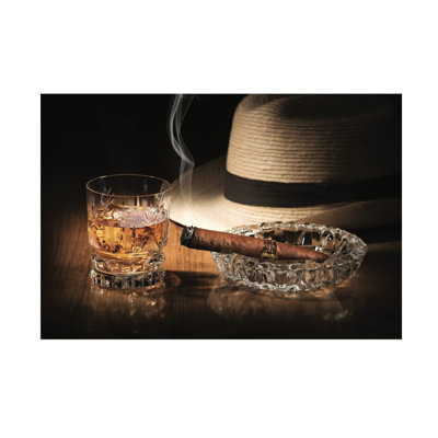 Cubain, rhum et cigare, reproduction d'art acrylique