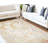 8' X 11' Beige and Gold Abstract Area Rug