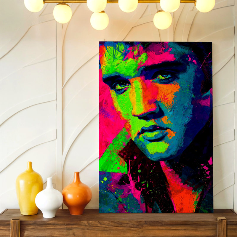 Reproduction d'art sur toile néon Pop Art, 18 x 24 in