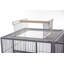 55.12 in. Iron Top Flight Cage Bird Cage with Wheels with Stand with Perch with Tray