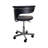 Black and Silver Adjustable Height Swivel Rolling Conference Office Chair