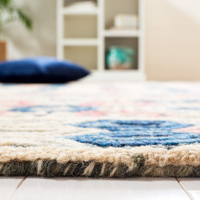 Brashear Hand Tufted Wool And Cotton Southwestern Rug, Rectangle 3' x 5'