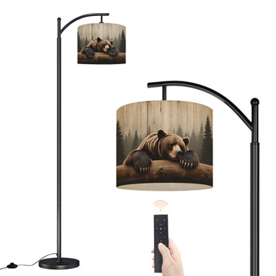 Lampe sur pied Arc Sleeping Brown Bear