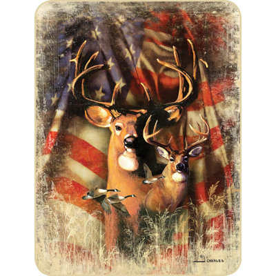 Jeté luxueux en peluche patriotique