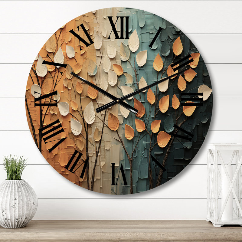 Horloge murale en bois massif, Moyenne