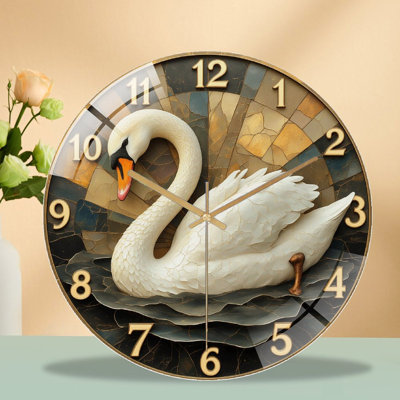 Horloge murale élégante 12 po Swan