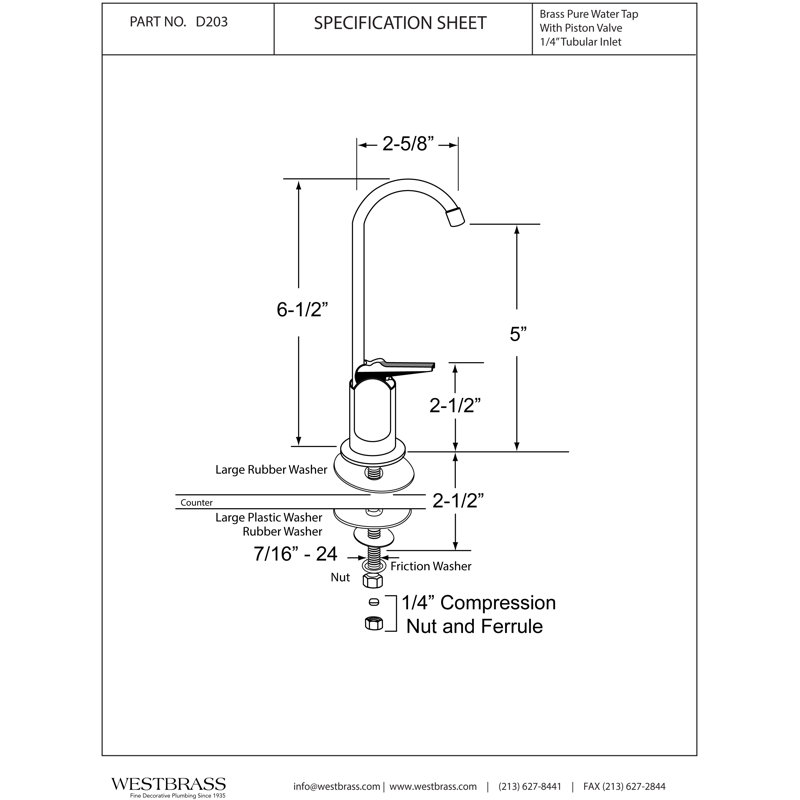 Robinet distributeur d'eau froide 6 "Touch-Flo, Nickel poli