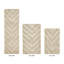 Ensemble de tapis pour salle de bain à chevrons touffetés 100% coton 1990 GSM Branston Premium avec envers en latex antidérapant, certifié OEKO-TEX®, super absorbant et lavable à la machine, sable-1796198689-1796198676