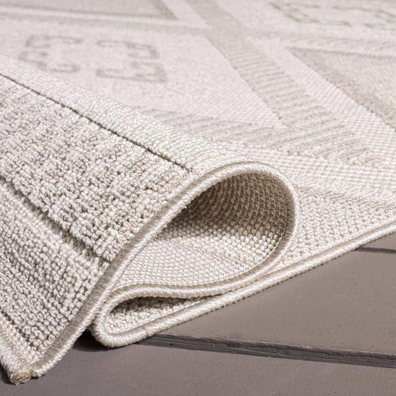 Tapis à motif géométrique 600 F Finn, Tapis de couloir 2 pi x 8 pi