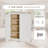 33 Inch White Shaker Double Door Wall Cabinet Solid Wood With 2 Adjustable Shelves Ready To Assemble For Kitchen,Bathroom,Laundry And Garage Storage(33"W×12"D×42"H)-2060056053-2060056051