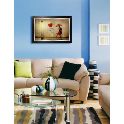 «Our First Kiss», reproduction d'art sur toile personnalisée pour anniversaire romantique et cadeaux de mariage, reproduction encadrée