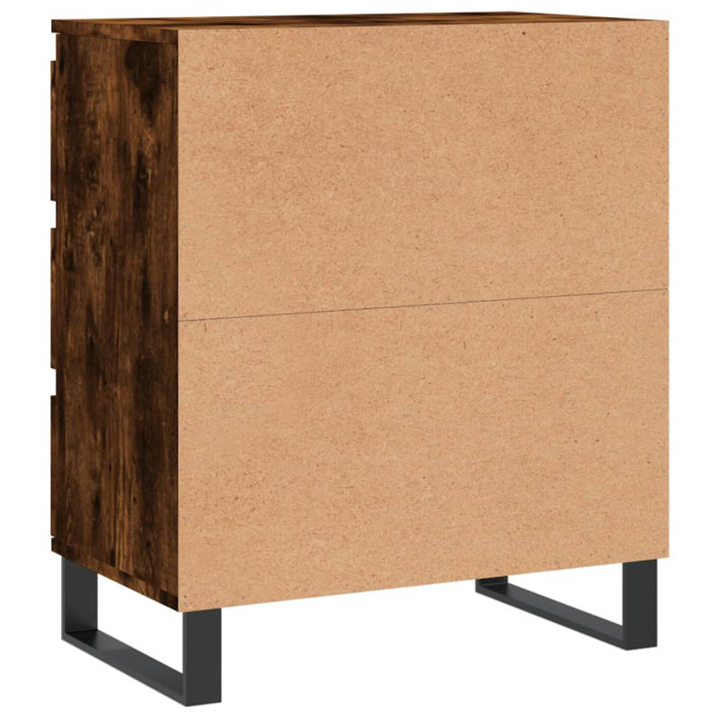 Manoj End Table, Smoked Oak