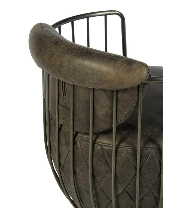 Upholstered Swivel Club Chair