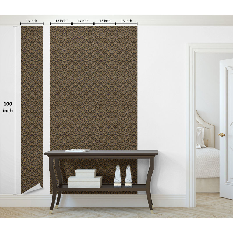 Rouleau de papier peint Jaaliyah, L 13 po x L 36 po