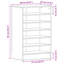 12 Pair Shoe Storage Cabinet