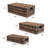 Sandrine Classic Farmhouse Handwoven Hyacinth Storage Baskets with Handles and Lids (Set of 3)-1172450089
