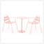 Ensemble Terra Nova Bistro - Rose clair mat-395691505