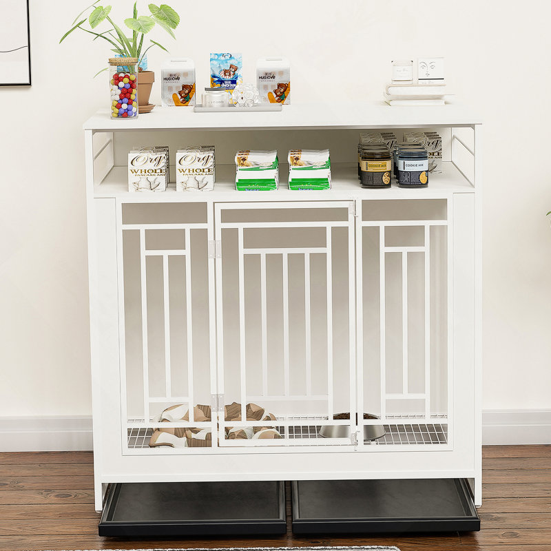 Caisse pour chien polyvalente en bois avec de multiples fonctionnalités pour les animaux de compagnie