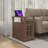 Functional End Table with Charging Station, Offering Hidden Storage and Open Shelf for Easy Organization in Living Spaces-1877133828