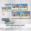 Bright Beach Huts sur impression sur toile-536409762