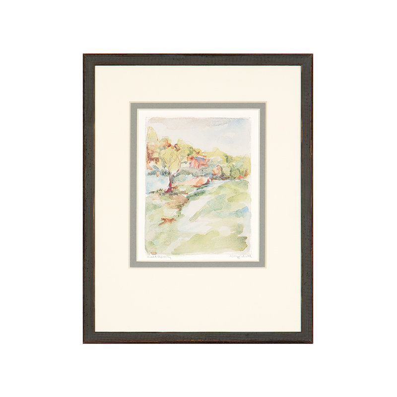 Champ champêtre - peinture encadrée