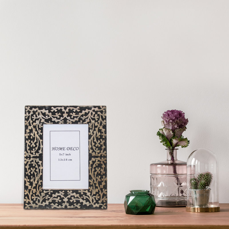 Black Solid Wood Matte Picture Frame